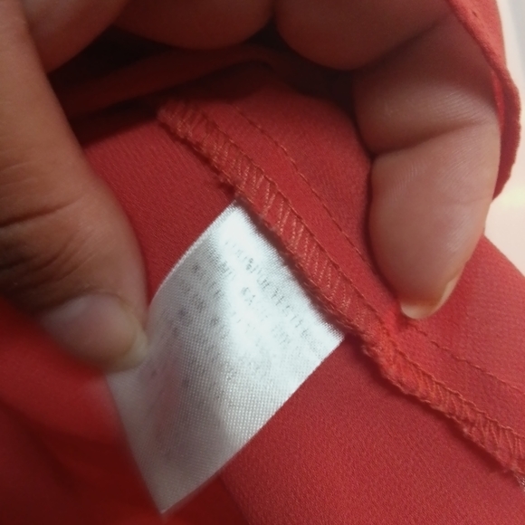 🦄 Umgee Coral Cold Shoulder Blouse - Picture 7 of 7